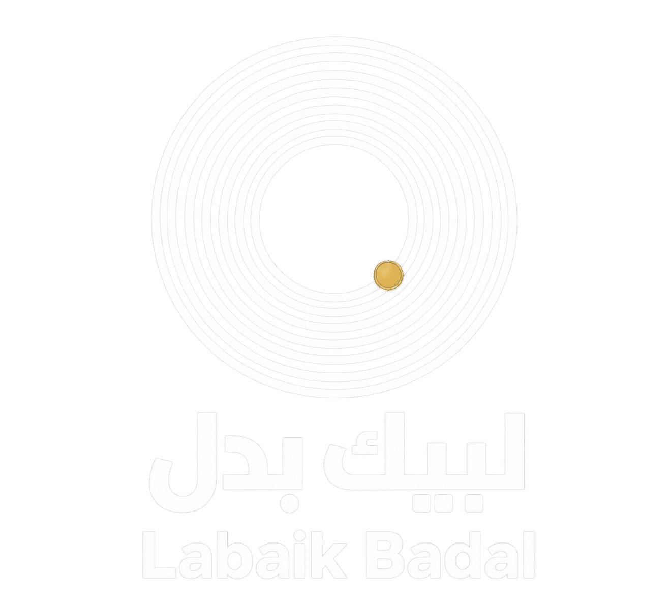 Labaik Badal bilingual logo